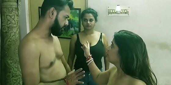 indian woman with ample assets is moaning while having
